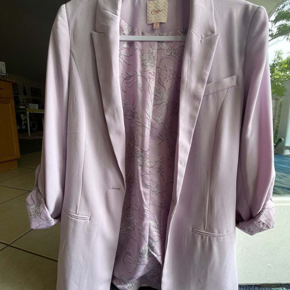 Candie's Lilac Tailored Blazer Jacket